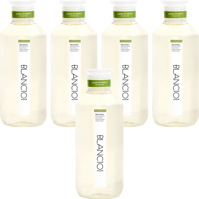 블랑101 유아 세탁 세제 세이지가든, 1L, 5개