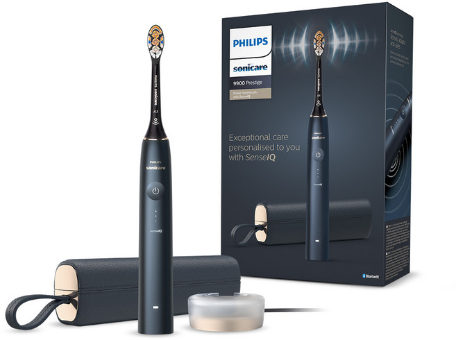 필립스 소닉케어 9900 프레스티지 전동칫솔, HX9992/22, 미드나잇블루, 1개