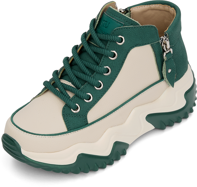 J SHOE Hanin 厚底拉鍊運動鞋 5.5cm