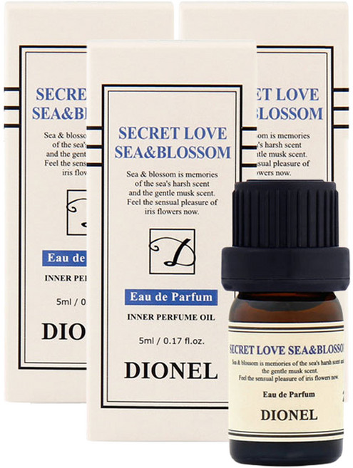 DIONEL Secret Love 海洋與花朵 女性私密處清潔液, 5ml, 3個