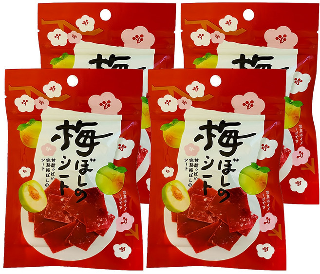 宅間 梅片, 4個, 14g
