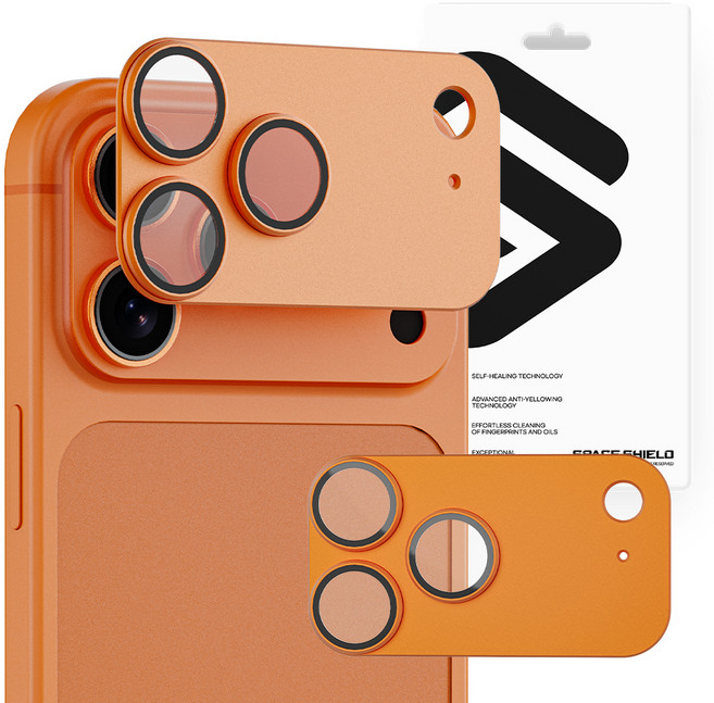 스페이스쉴드 아머 플렉스 메탈 컬러핏 카메라 보호 필름 세트 오렌지, 1세트