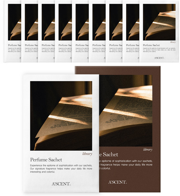 에이센트 퍼퓸 샤쉐 본품, 2.3g, 10개, 라이브러리