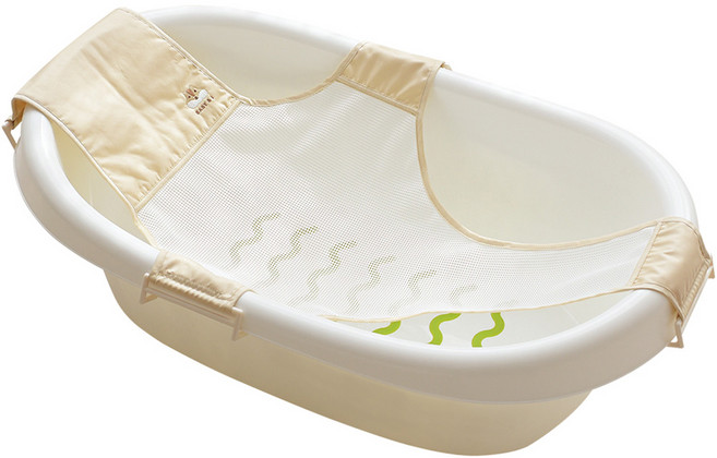 베이비앤아이 퓨어 목욕 그네 유아용 욕조, 베이지