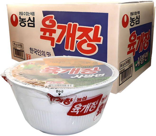 농심 육개장 사발면 86g, 24개