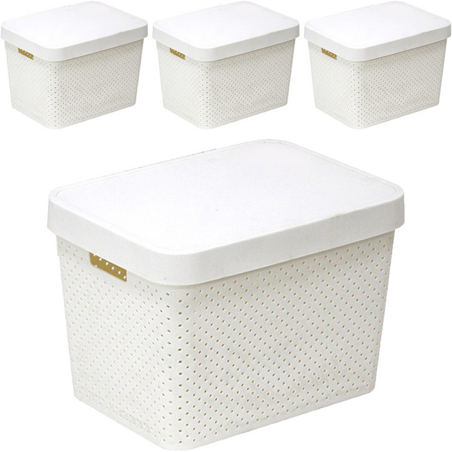 커버 바스켓, IVORY, 4개