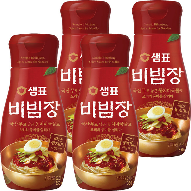 샘표 비빔장, 350g, 4개