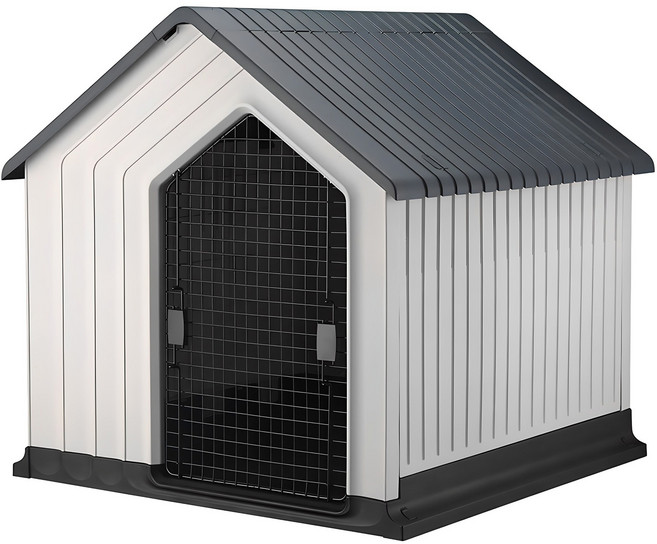 네이처펫 시그니처 빅사이즈 강아지 야외용 하우스, 그레이, 1개