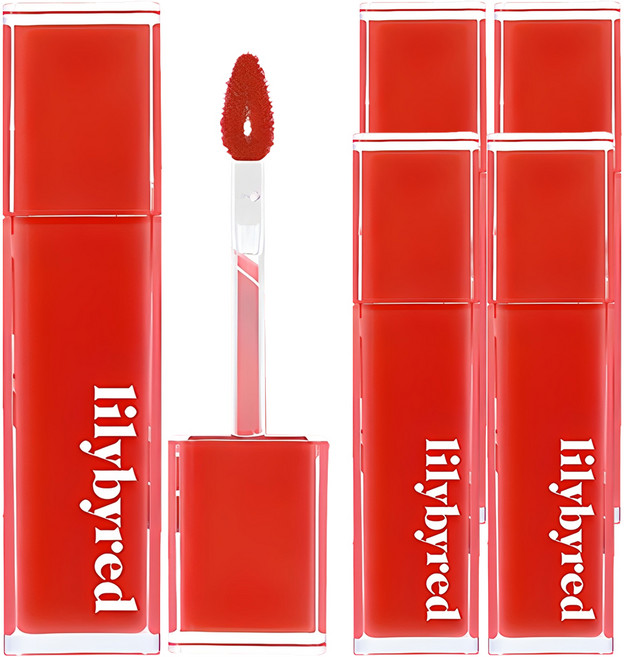 릴리바이레드 앙큼 라이어 코팅 립틴트, 08당당한방토인척, 5개