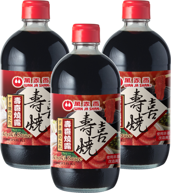 萬家香 壽喜燒露, 450ml, 3瓶