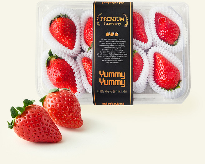 여미야미 한단 킹스베리 딸기, 1개, 400g(대과)