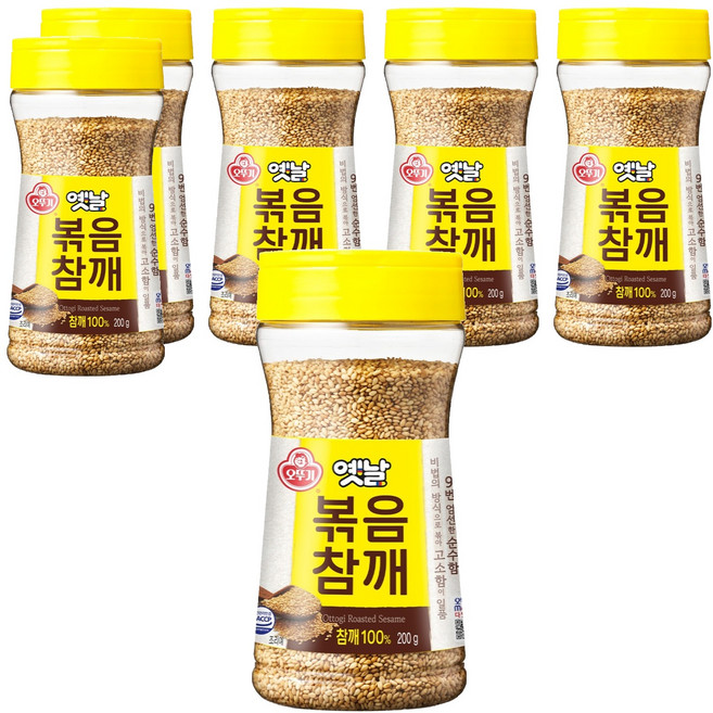 오뚜기 옛날 볶음참깨, 200g, 6개