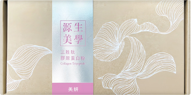 源生美學 三胜肽膠原蛋白粉 含玻尿酸、賽洛美、蔓越莓萃取物、益生菌、西印度櫻桃, 30條, 5g, 1盒