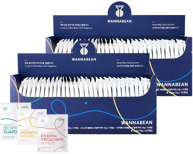 워너빈 데일리 스페셜 드립백 커피 3종 세트, 10g, 30개입, 2개