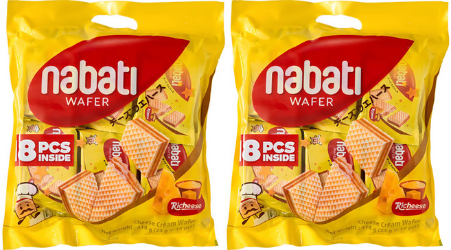 나바티 치즈맛 웨이퍼, 414g, 2개