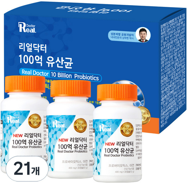 Real Doctor 100億益生菌, 30錠, 21個