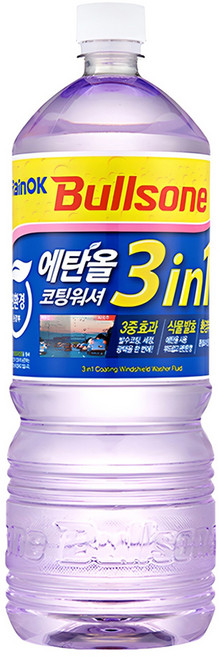 불스원 Rain OK 에탄올 3in1 발수코팅 워셔액, 1.8L, 1개