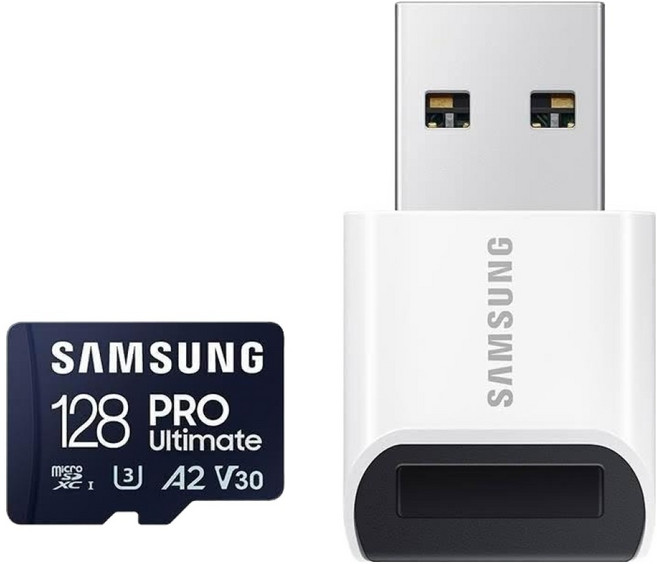 SAMSUNG 三星 PRO Ultimate 含讀卡機 MB-MY128SB/WW 原廠保固, 128GB, 1個
