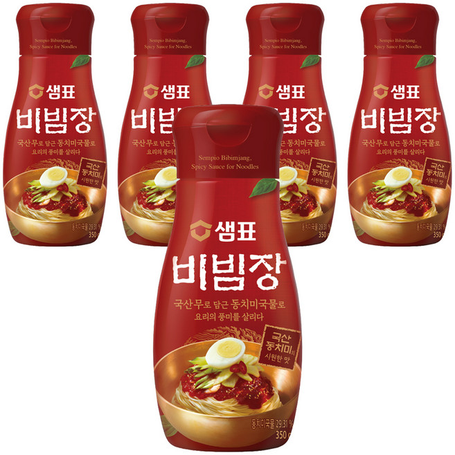 샘표 비빔장, 350g, 5개