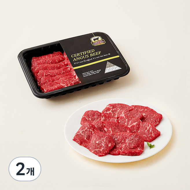 CAB 인증 미국산 앵거스 살치살 구이용 (냉장), 300g, 2개