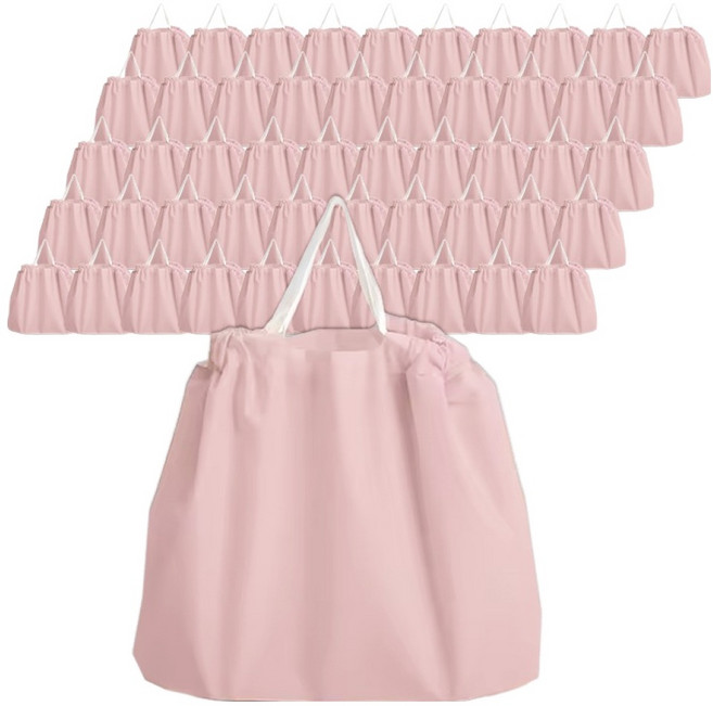 EVA 의류매장 옷가게 의류 쇼핑백, 베이비핑크, 50개