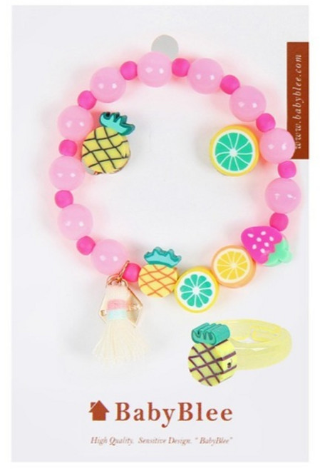 베이비블리 여아용 과일캔디 주얼리 3종 세트