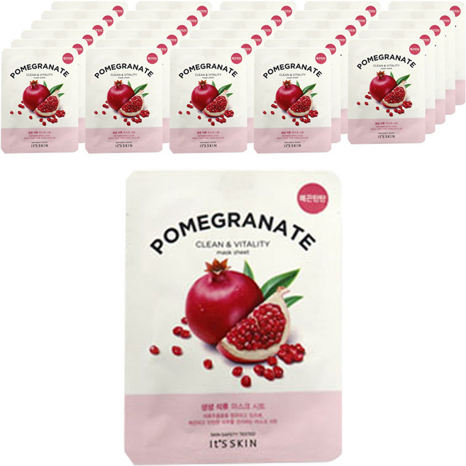 잇츠스킨 생생 석류 마스크 시트 20g, 1개입, 40개