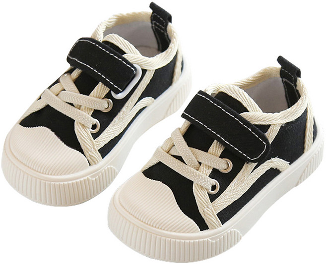 bebehome 兒童魔鬼氈防滑帆布鞋