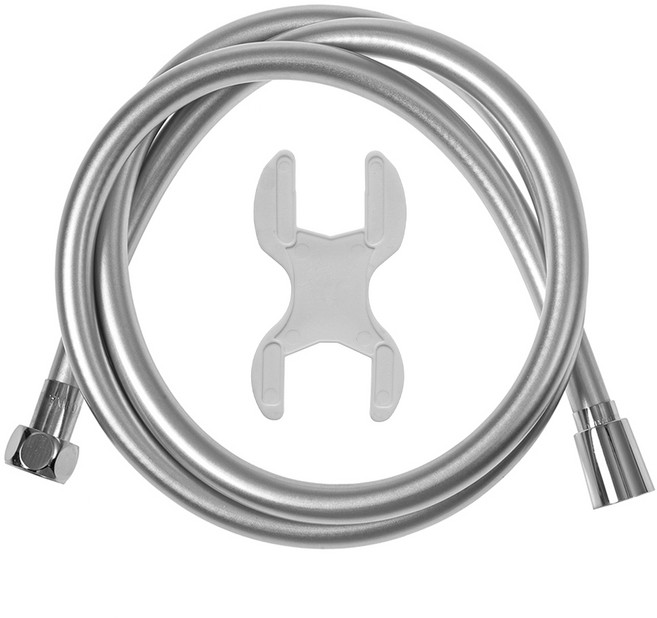 코멧 홈 베이직 PVC 샤워호스, 2m, 실버