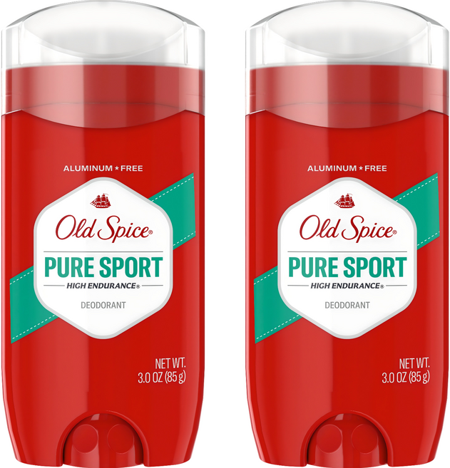 올드스파이스 하이 인듀어런스 퓨어 스포츠 남성 데오드란트, 85g, 2개