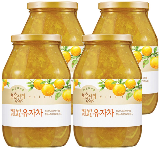 복음자리 유자차 1030gx1병, 1.03kg, 1개입, 4개