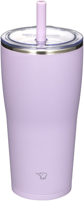 ZOJIRUSHI 象印 不銹鋼真空吸管杯 SX-HA72H-VM, 720ml, 1個, 丁香紫