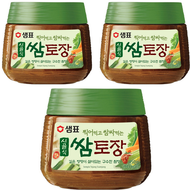 Sempio 膳府 韓國豆瓣醬, 450g, 3罐