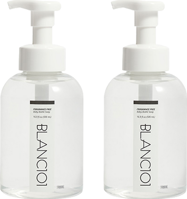 블랑101 포밍 젖병세정제 무향, 500ml, 2개