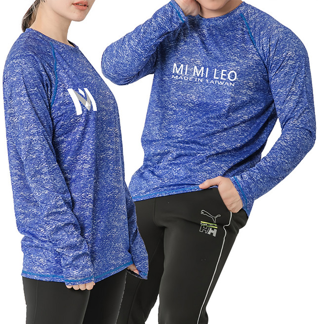 MI MI LEO 台灣製 中性款竹炭科技機能薄長袖運動休閒服 MI MI LEO款
