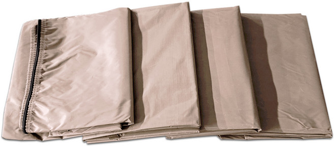 윈에어 캐노피천막 가림막 심플 일반형 바람막이 4면 C, 베이지