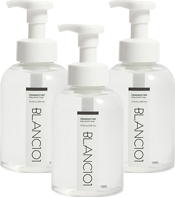 블랑101 젖병세정제 포밍 무향, 500ml, 3개