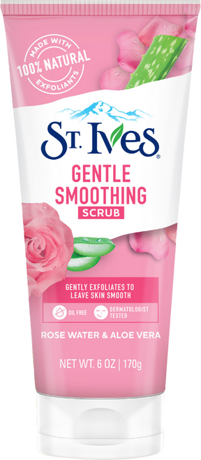 ST.Ives 聖艾芙 玫瑰蘆薈磨砂膏, 170g, 1個