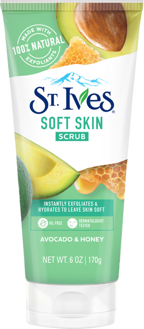 세인트이브스 아보카도앤허니 바디스크럽, 170g, 1개