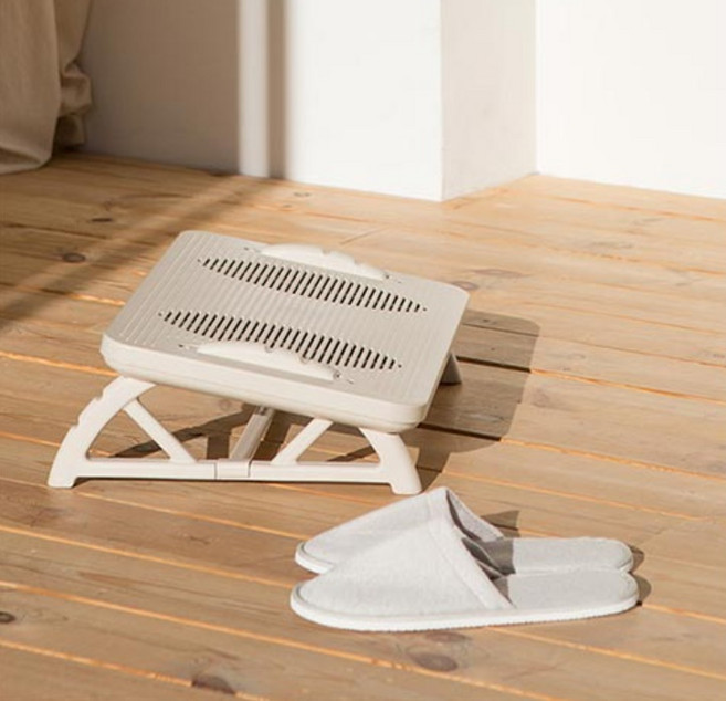 리빙숲 각도조절 브리즈 발받침대, 클레이그레이