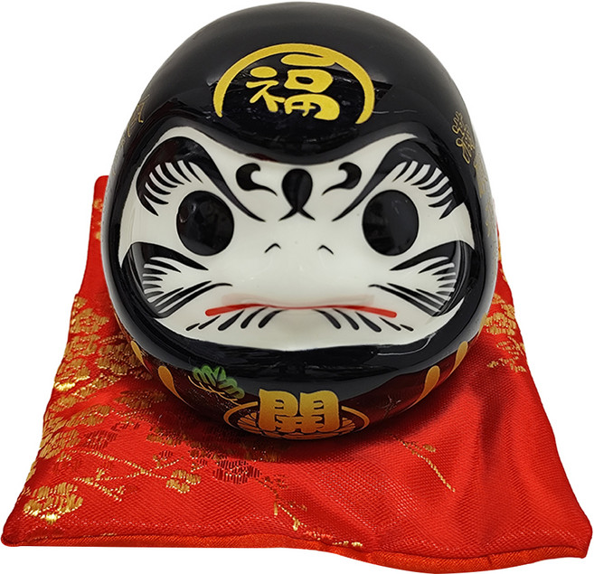 WANDU 瓦讀 達摩陶瓷擺飾 B970-01C, 黑色