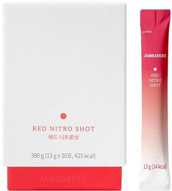 잠백이 레드 니트로샷 비트즙 30p, 390g, 1개 - 쿠팡