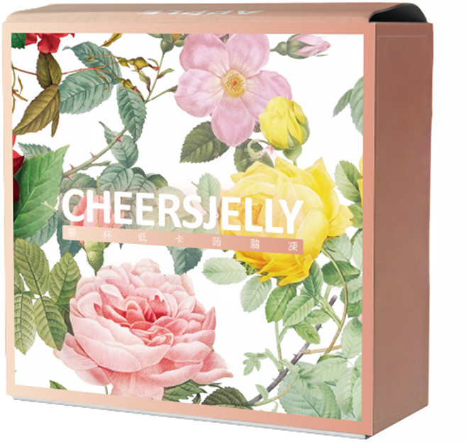 CHEERSJELLY 舉杯低卡 蒟蒻凍 蘋果 6條, 396g, 1盒