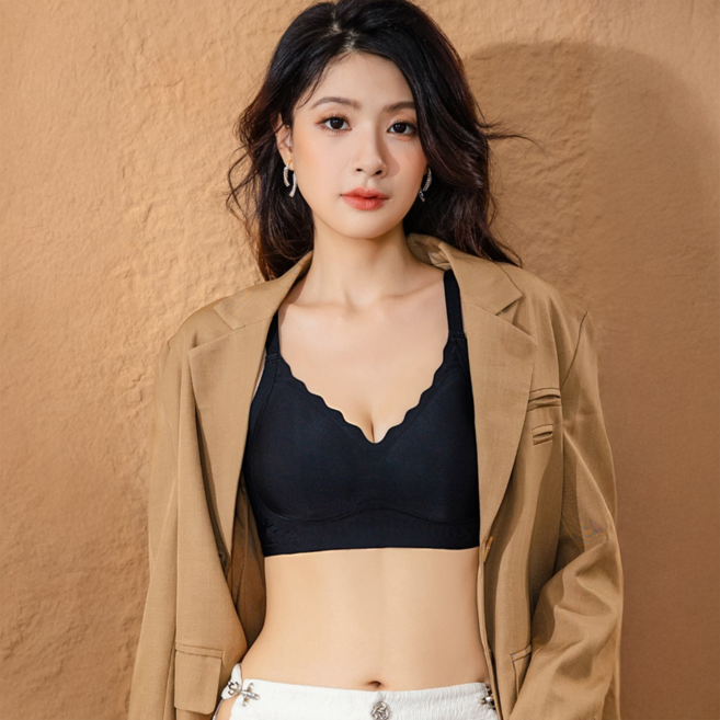 C.O.B 波浪下緣豐盈託高無鋼圈內衣