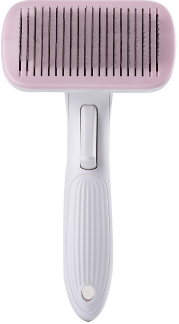 놀자리빙 반려동물 쓰담 브러쉬 10.7 x 19.5 cm, 1개, 핑크