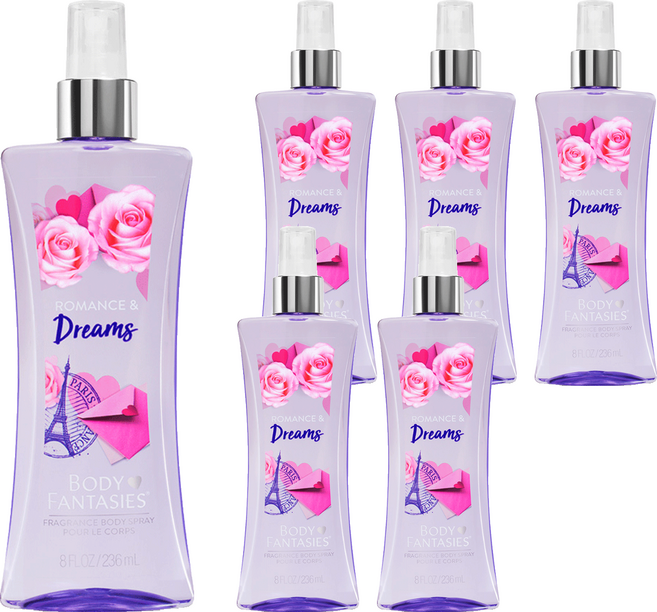 BODY FANTASIES 身體幻想 香氛身體噴霧 Romance & Dreams, 236ml, 6個