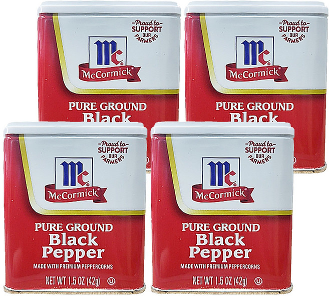 McCormick 味好美 黑胡椒粉, 42g, 4個