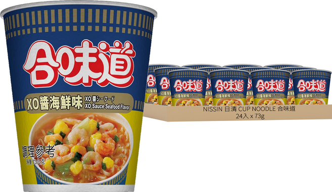 NISSIN 日清 CUP NOODLE 合味道 XO醬海鮮味杯麵, 24入