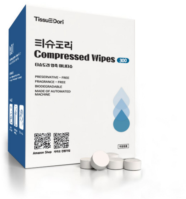 티슈도리 압축 미니티슈, 1세트