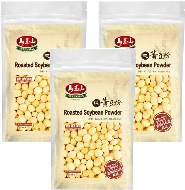 馬玉山 黃豆粉, 300g, 3包